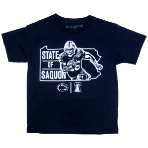 youth navy State of Saquon Barkley t-shirt